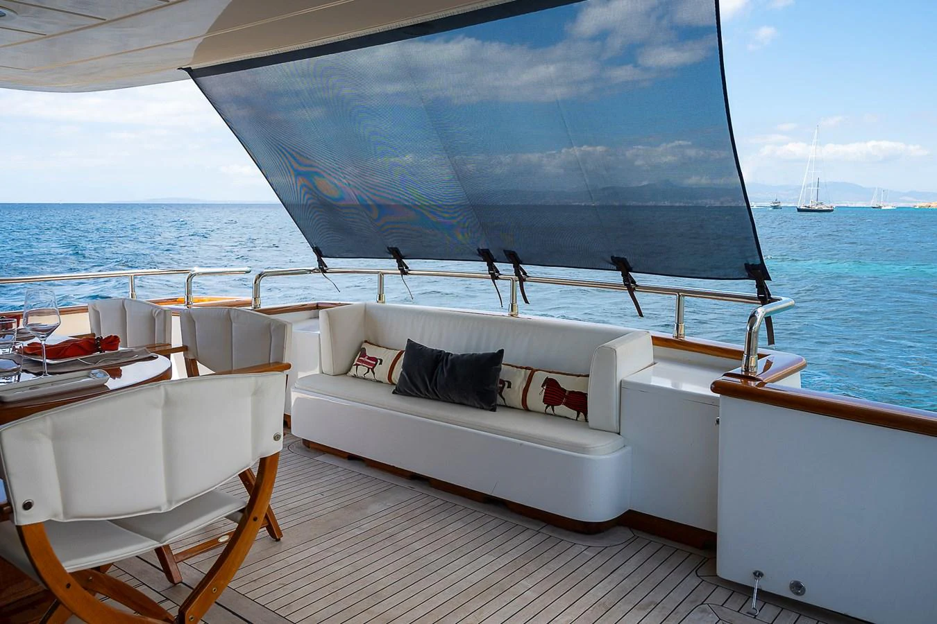 a boat on the water aboard AXEBT Yacht for Sale