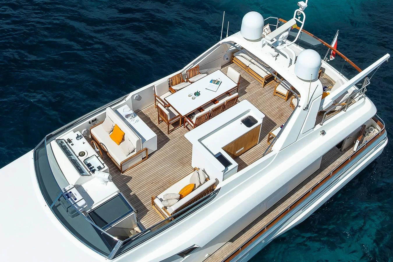a large white ship on the water aboard AXEBT Yacht for Sale