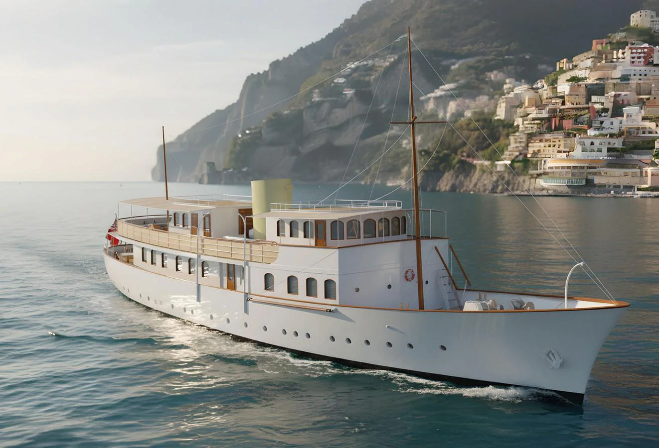 a boat on the water aboard AMAZONE Yacht for Sale