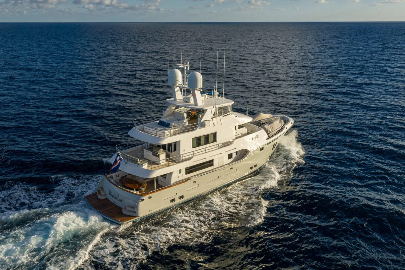 a ship on the water aboard VIVIERAE II Yacht for Sale