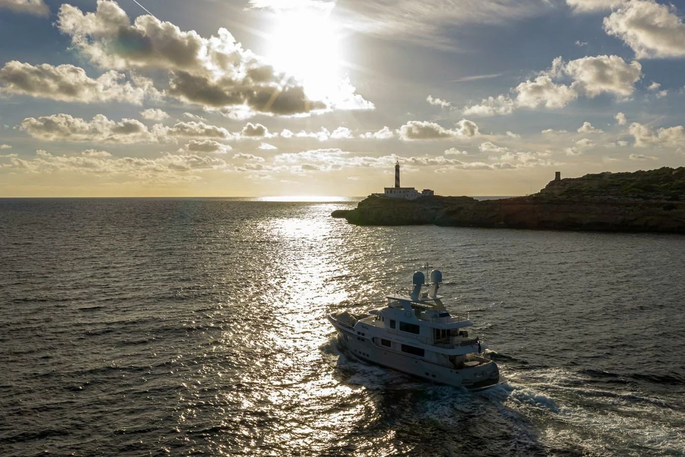 a boat on the water aboard VIVIERAE II Yacht for Sale