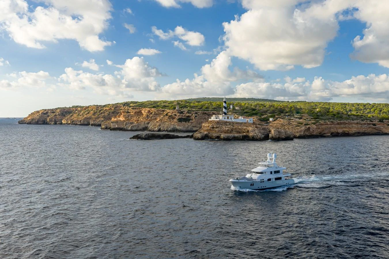 a boat sailing on the water aboard VIVIERAE II Yacht for Sale