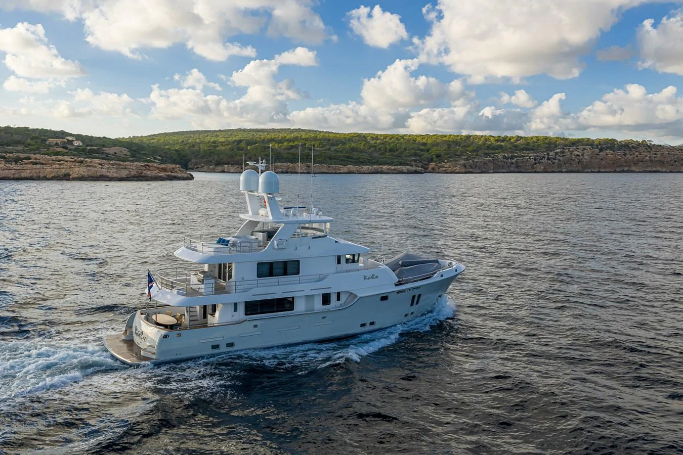 a boat on the water aboard VIVIERAE II Yacht for Sale