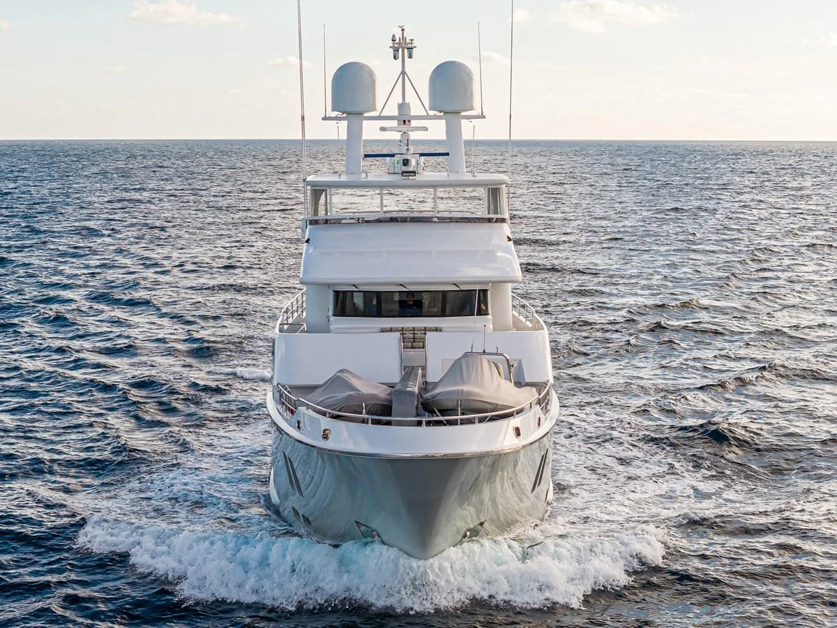 a boat in the water aboard VIVIERAE II Yacht for Sale