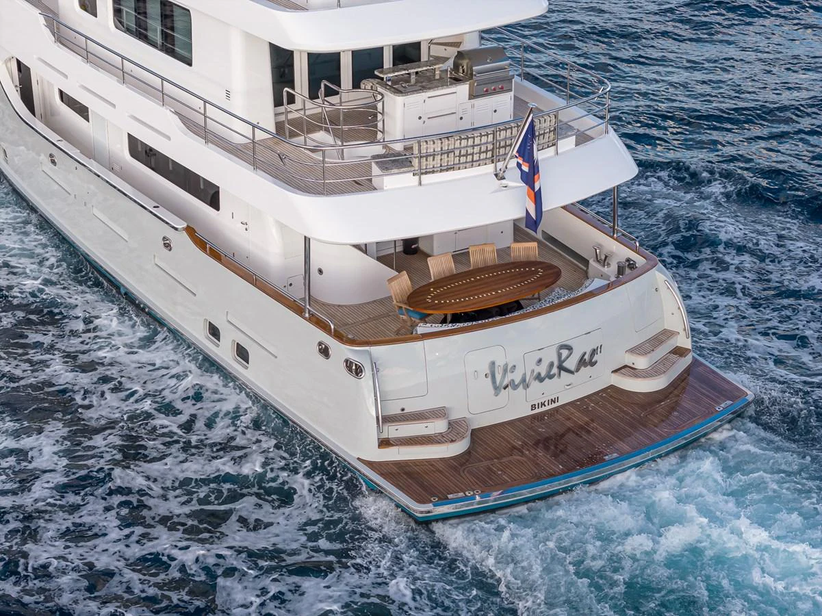 a boat on the water aboard VIVIERAE II Yacht for Sale