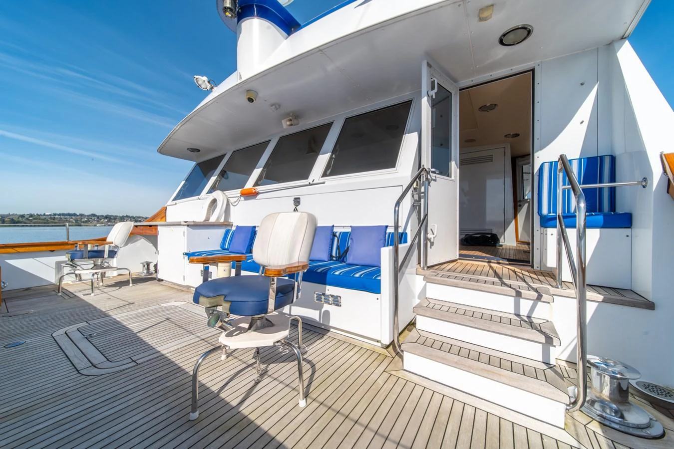 a boat on the water aboard ESCAPE OF LONDON Yacht for Sale