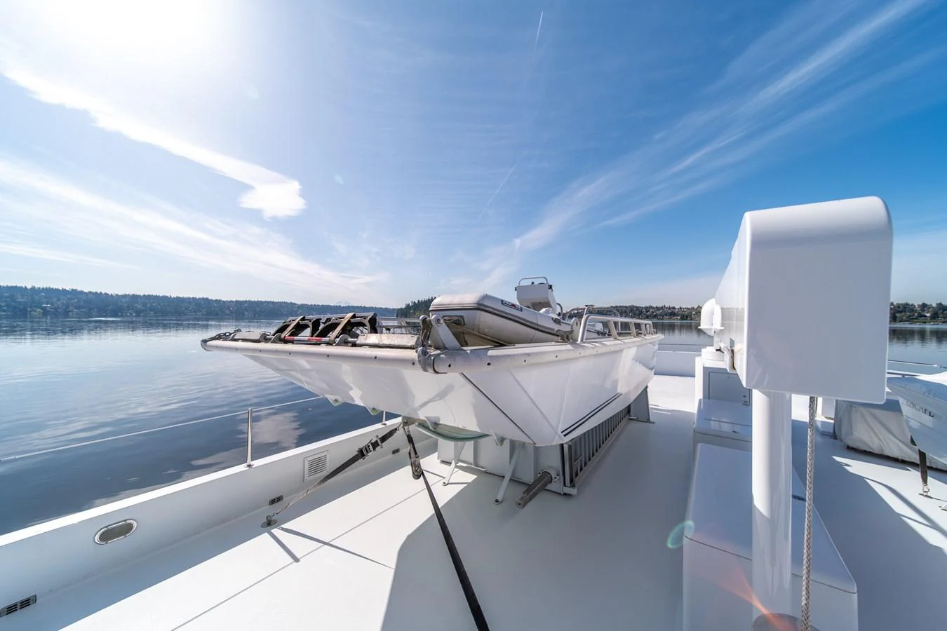 a boat on the water aboard ESCAPE OF LONDON Yacht for Sale
