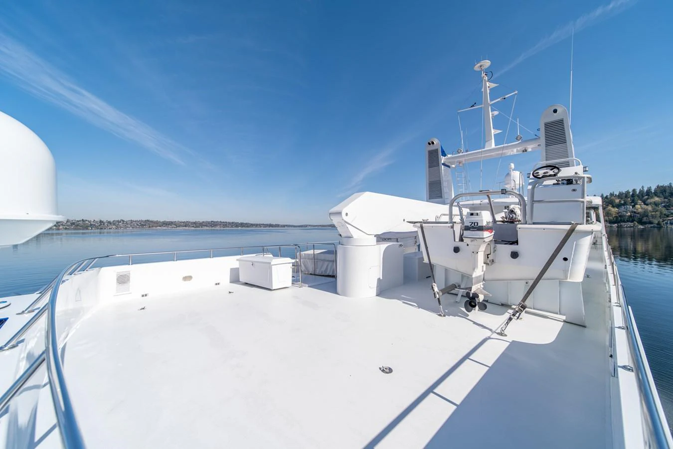 a boat on the water aboard ESCAPE OF LONDON Yacht for Sale