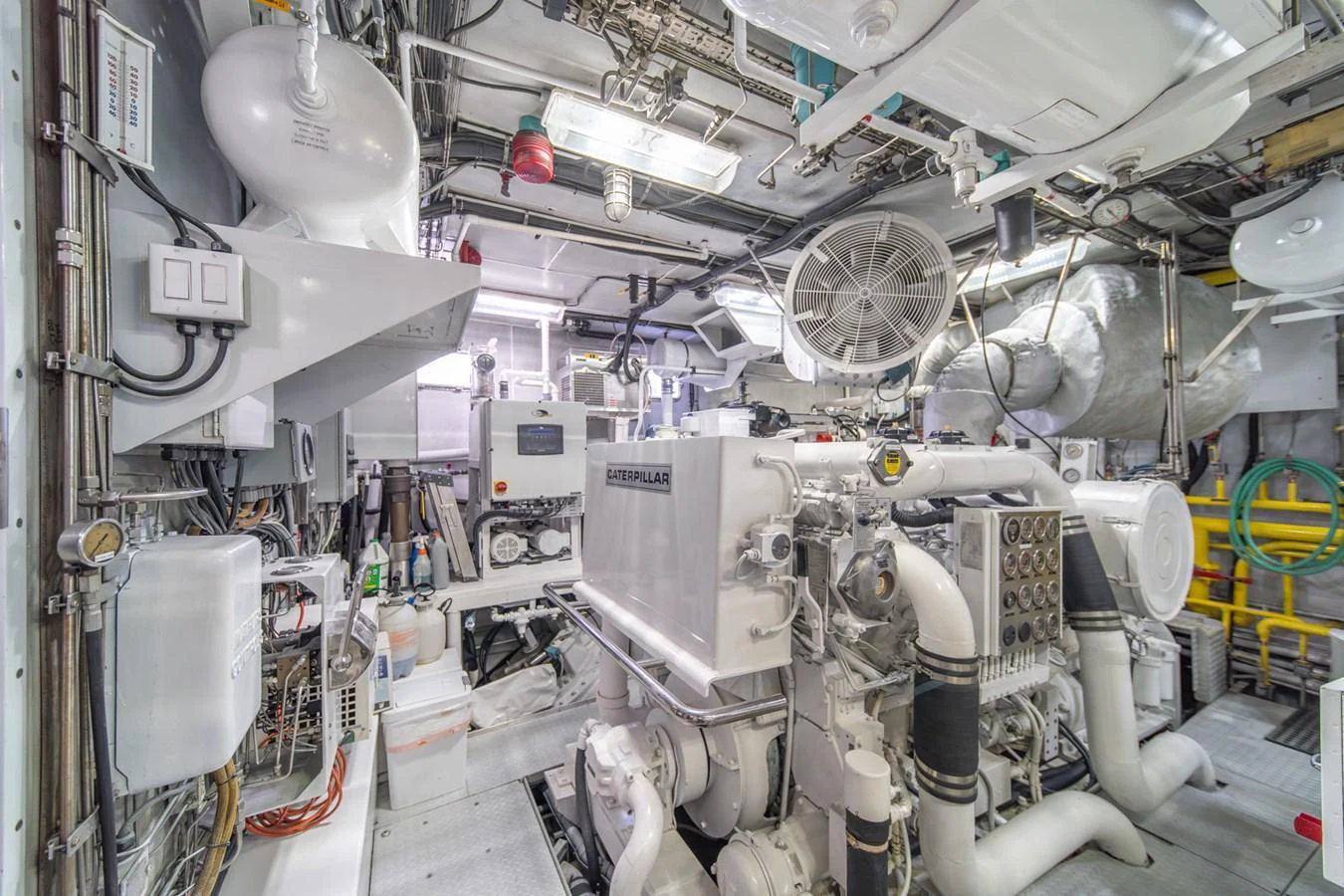 a room with machinery aboard ESCAPE OF LONDON Yacht for Sale
