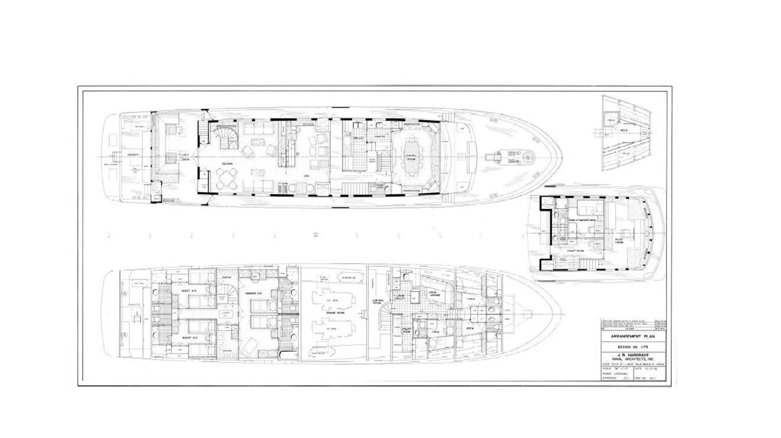 diagram aboard ESCAPE OF LONDON Yacht for Sale