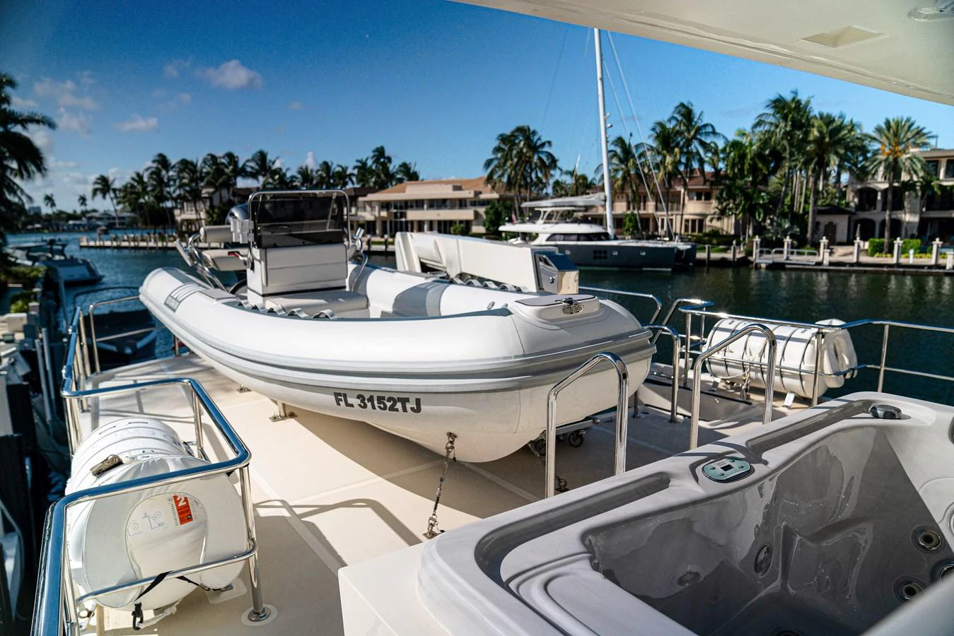a group of boats are parked in a harbor aboard TOP TIMES Yacht for Sale