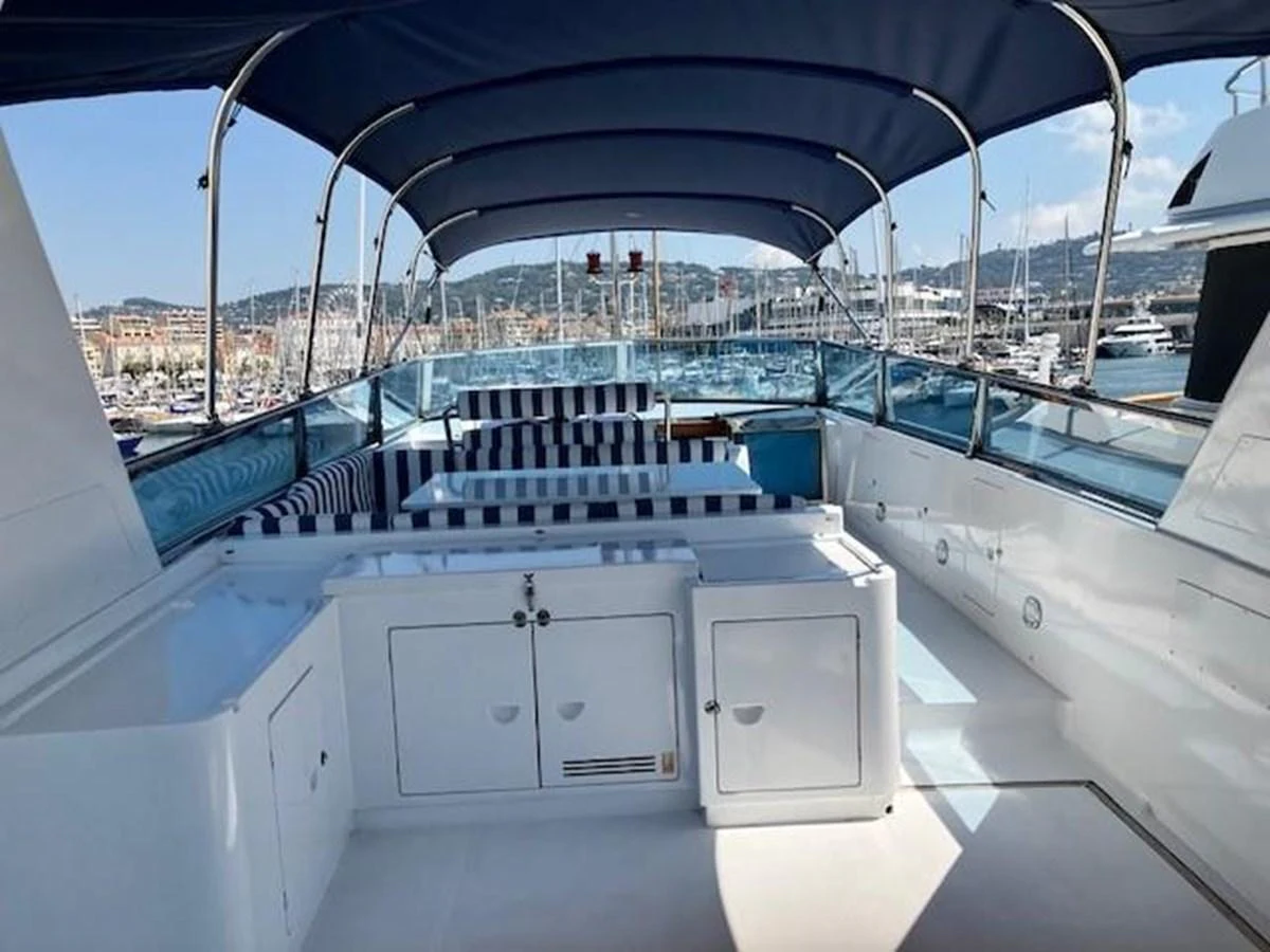 a boat on the water aboard MISS CANDY Yacht for Sale