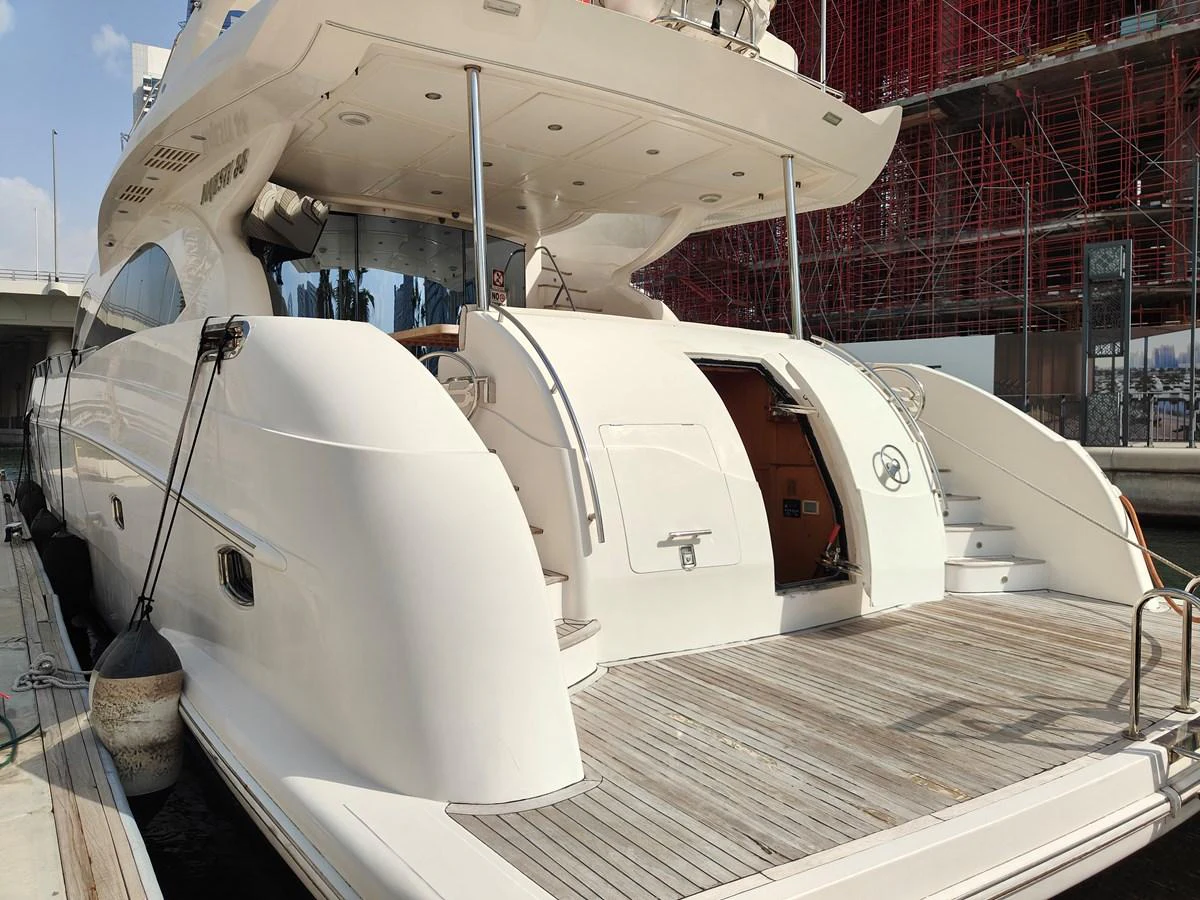 a large white machine aboard HERMAS Yacht for Sale