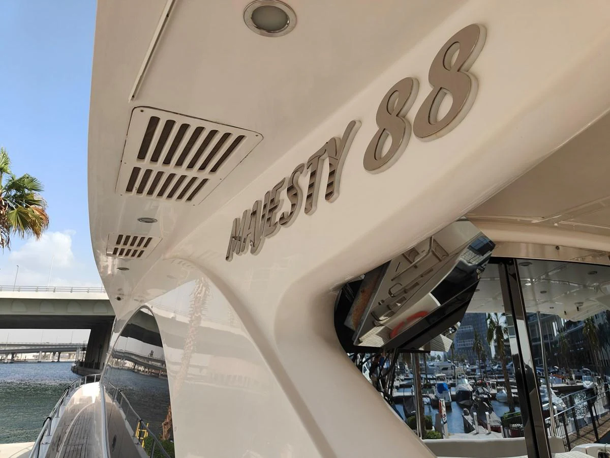 the outside of a building aboard HERMAS Yacht for Sale