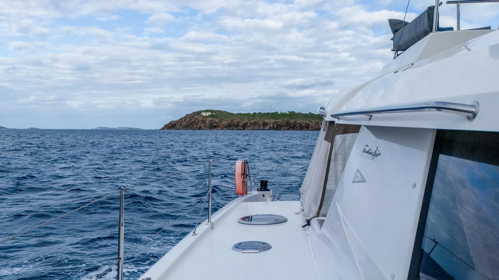 a boat on the water aboard TRUE STORY Yacht for Sale