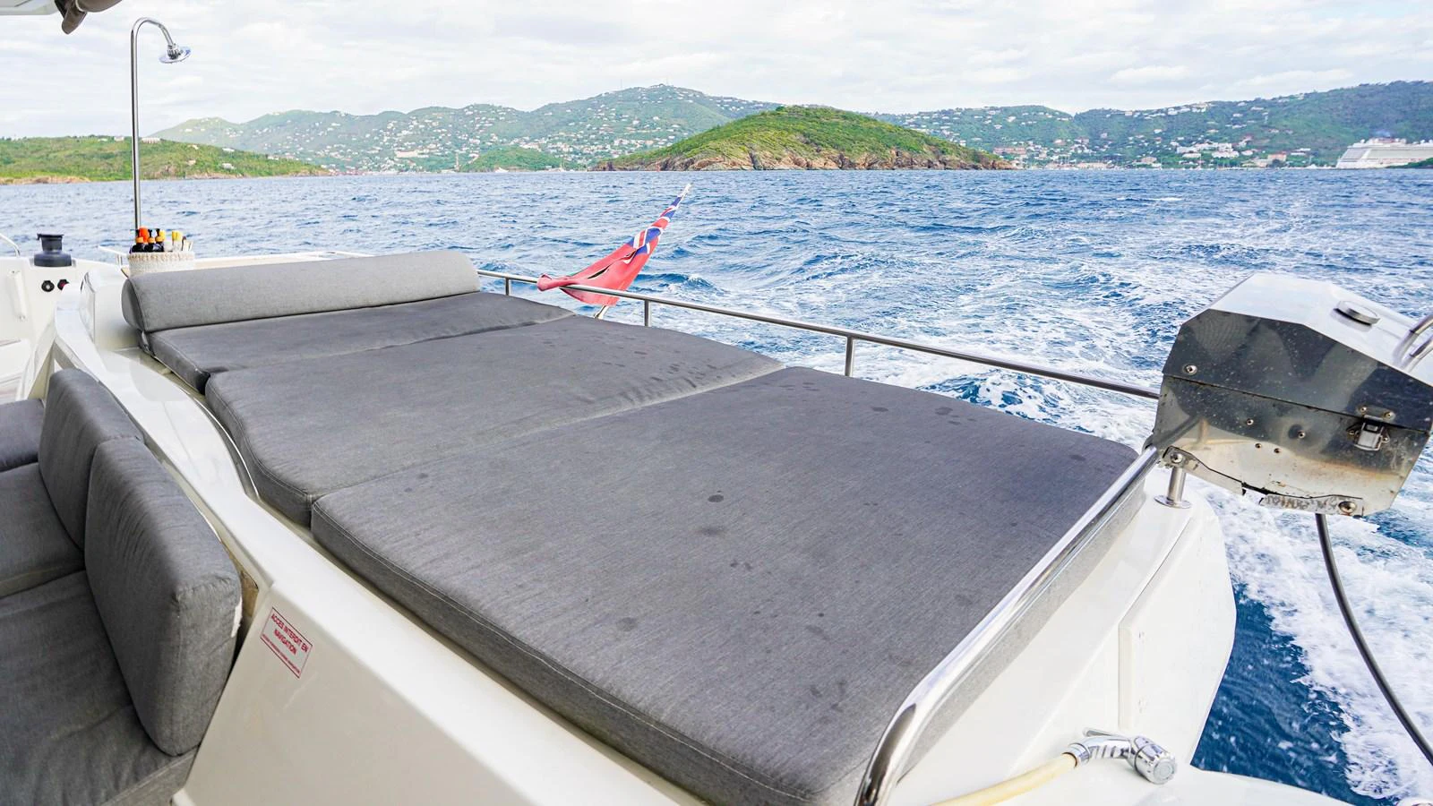 a boat on the water aboard TRUE STORY Yacht for Sale