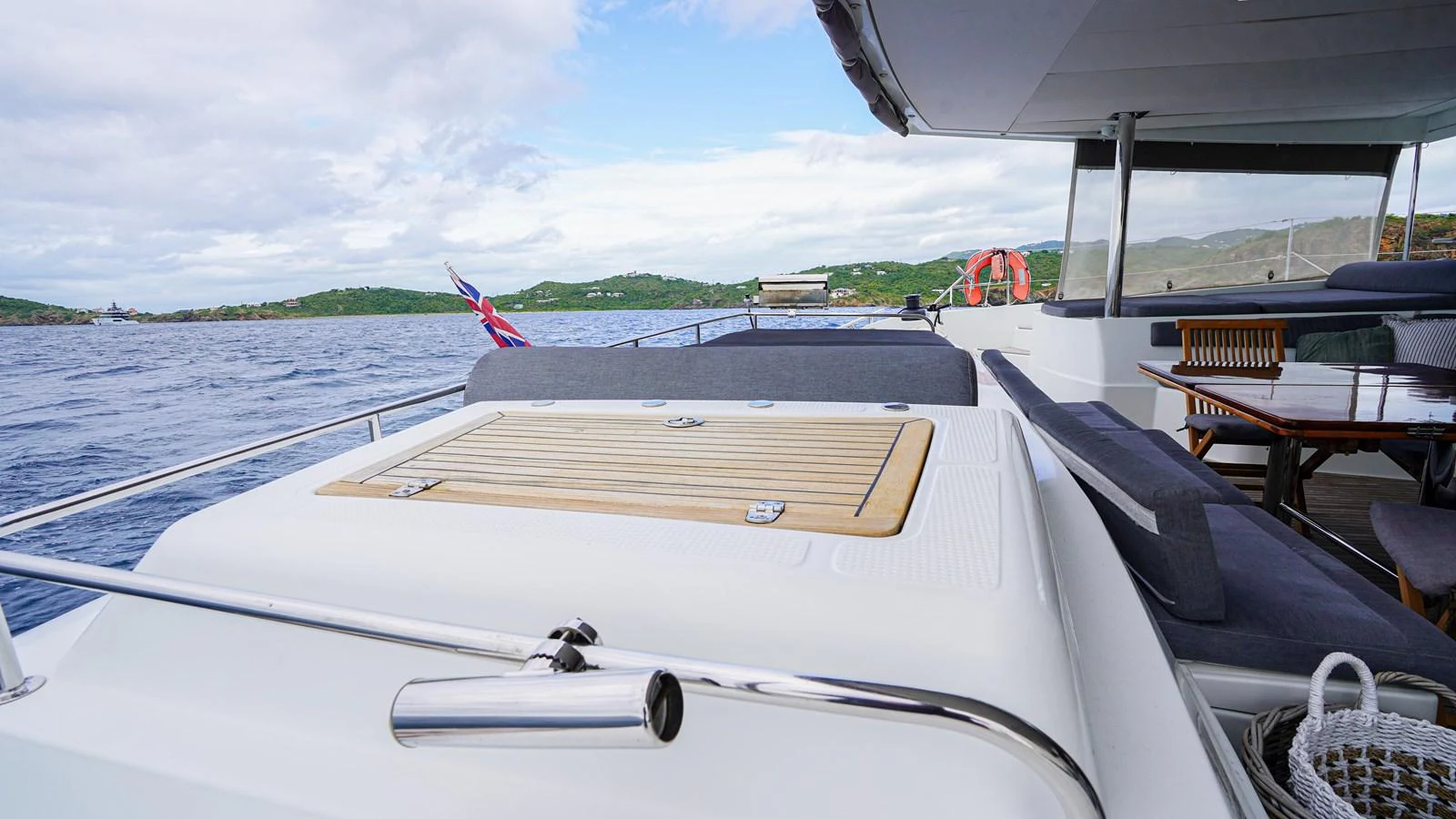 a boat on the water aboard TRUE STORY Yacht for Sale