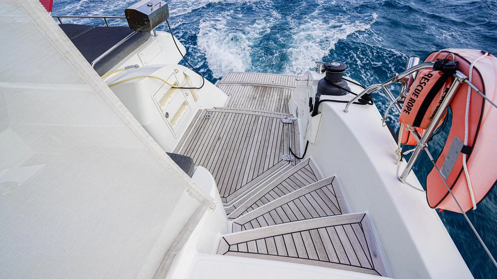 a boat on the water aboard TRUE STORY Yacht for Sale