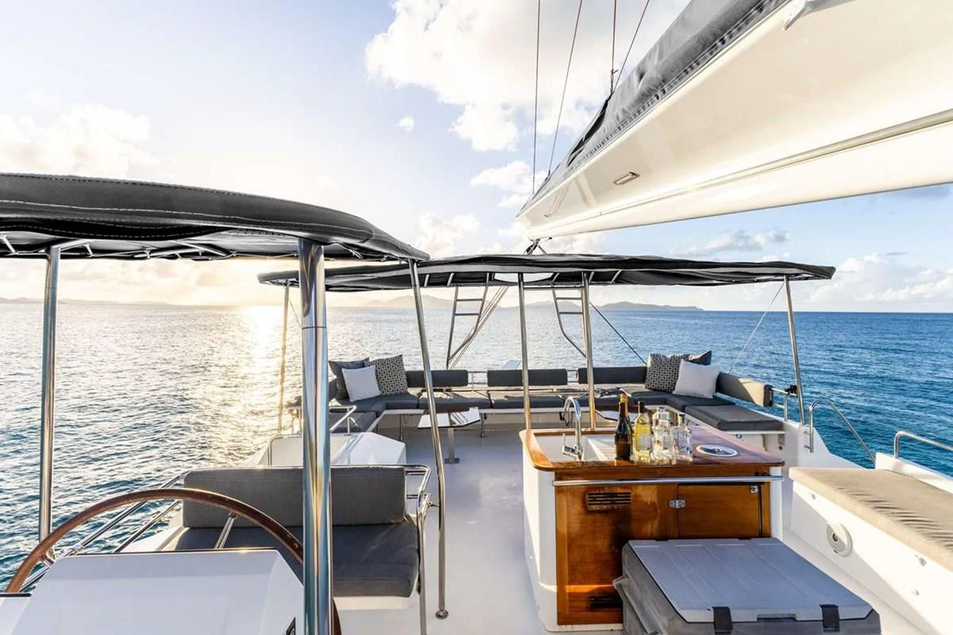 a boat on the water aboard TRUE STORY Yacht for Sale