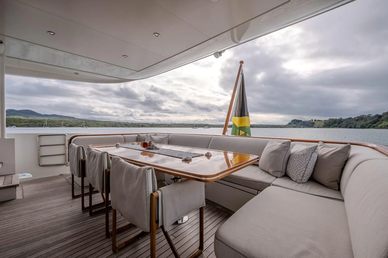 a boat on the water aboard MAHALO Yacht for Sale