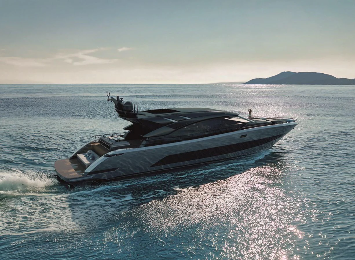 a boat in the water aboard AB 95S Yacht for Sale
