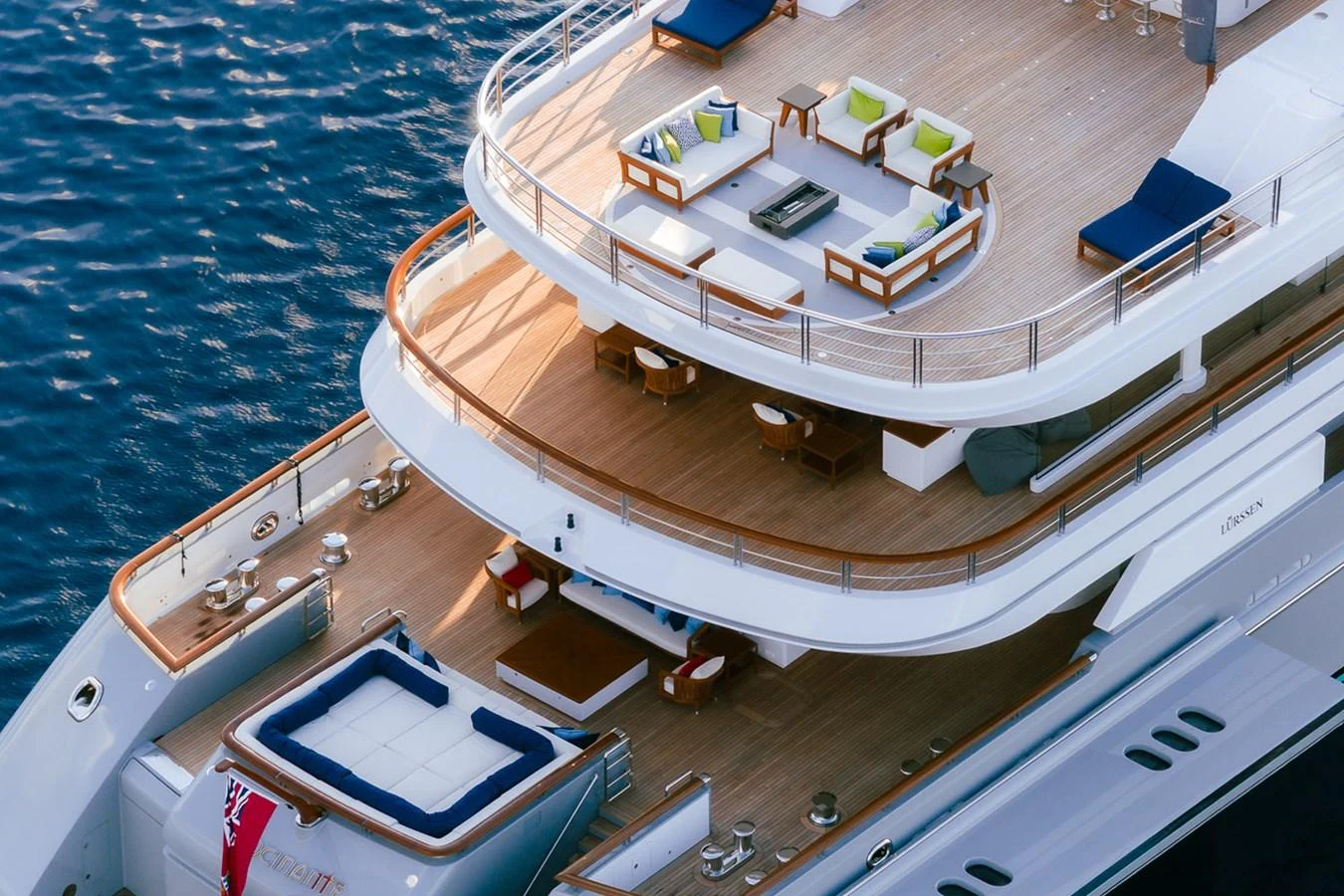 a large ship on the water aboard ROCINANTE Yacht for Sale