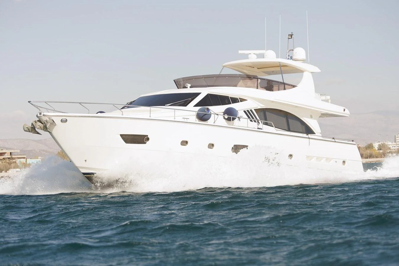 A sleek and modern yacht glides effortlessly through the water, showcasing its elegant design. aboard M/Y EM- II Yacht for Sale