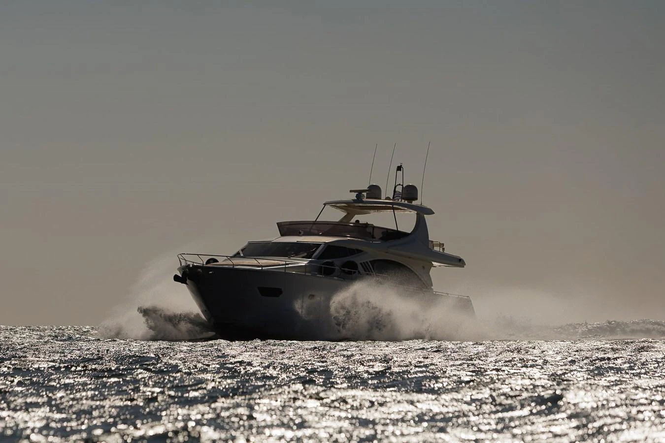 A yacht cruises through the water, creating a dynamic and powerful presence. aboard M/Y EM- II Yacht for Sale