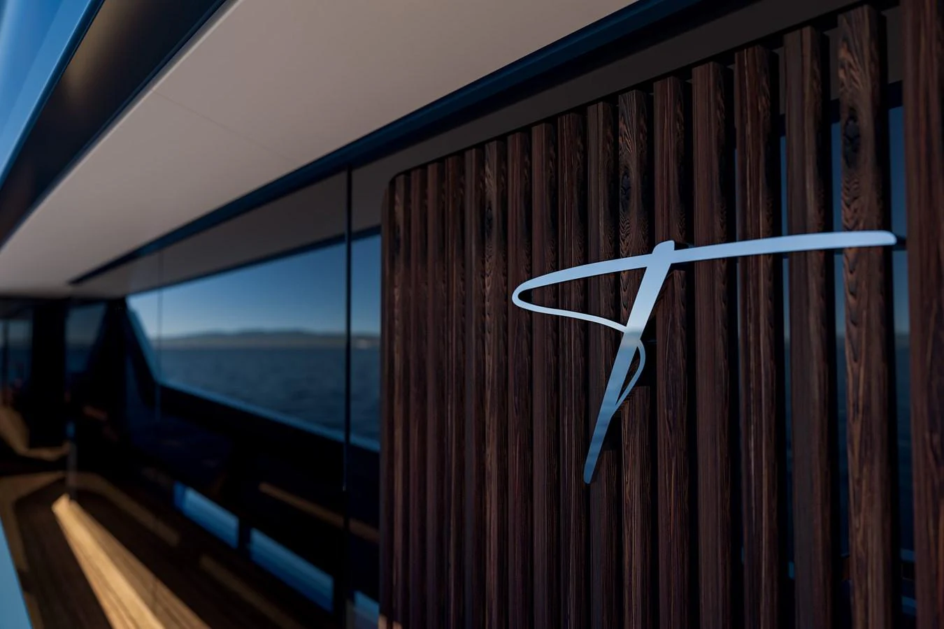 a white object on a wooden surface aboard TUXEDO 40 Yacht for Sale