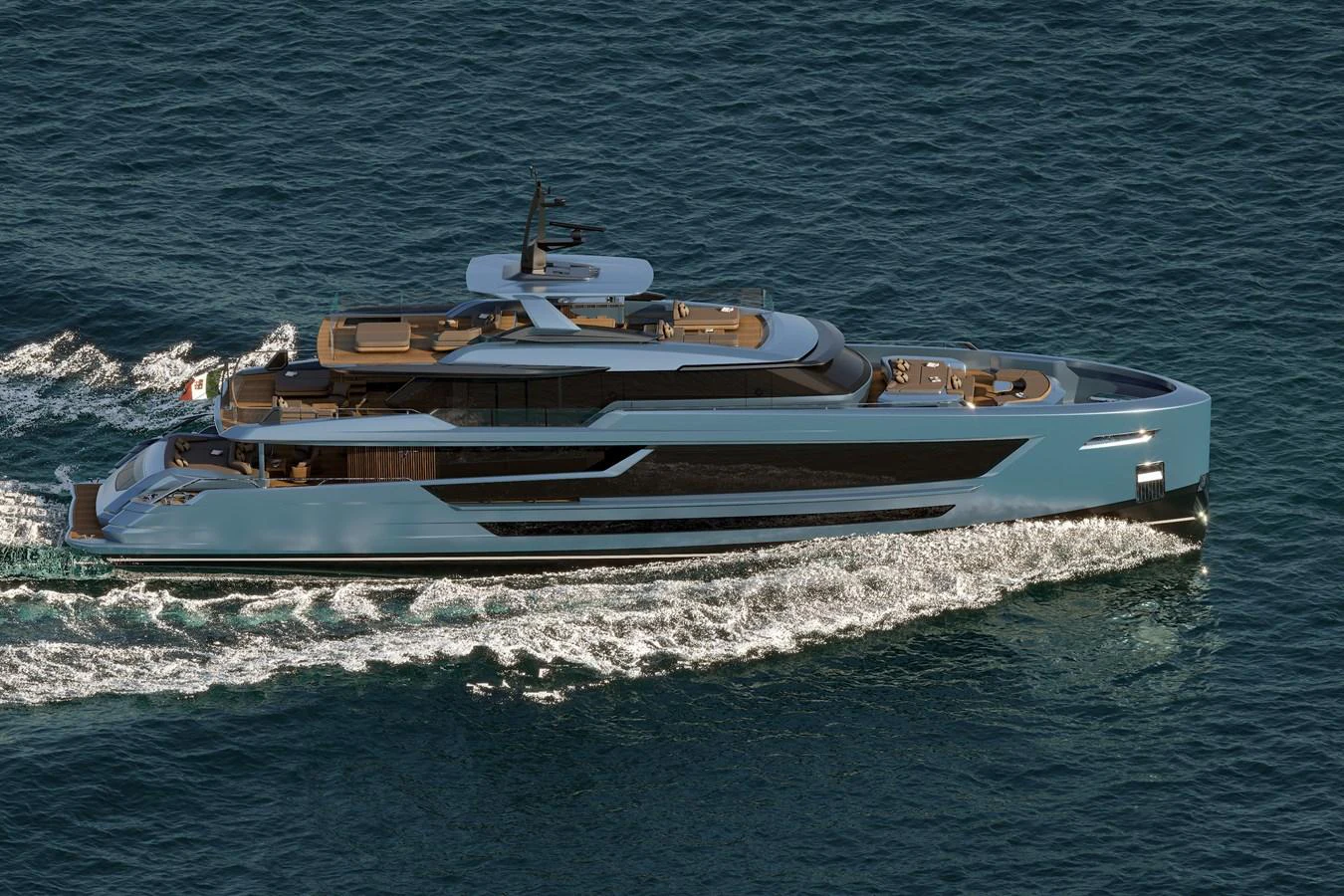 a boat on the water aboard TUXEDO 40 Yacht for Sale