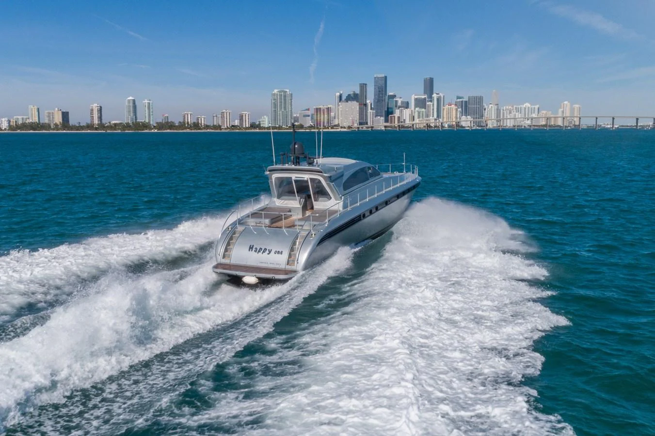 a boat on the water aboard HAPPY ONE Yacht for Sale