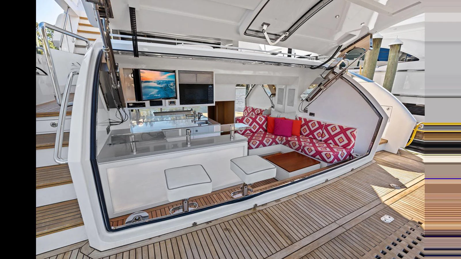 a large room with a large machine aboard MOBILLITY Yacht for Sale