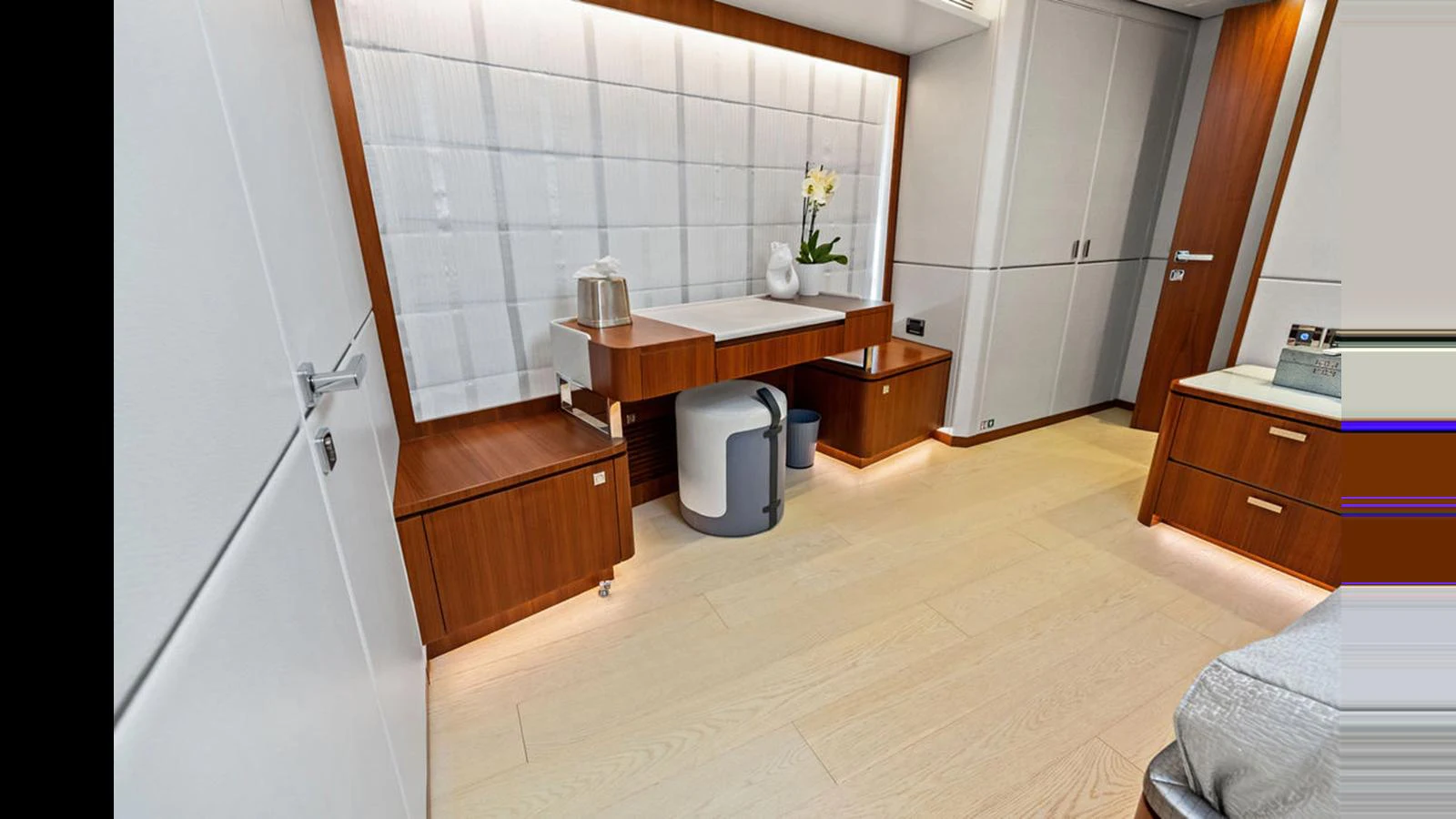 a bathroom with a sink and a toilet aboard MOBILLITY Yacht for Sale