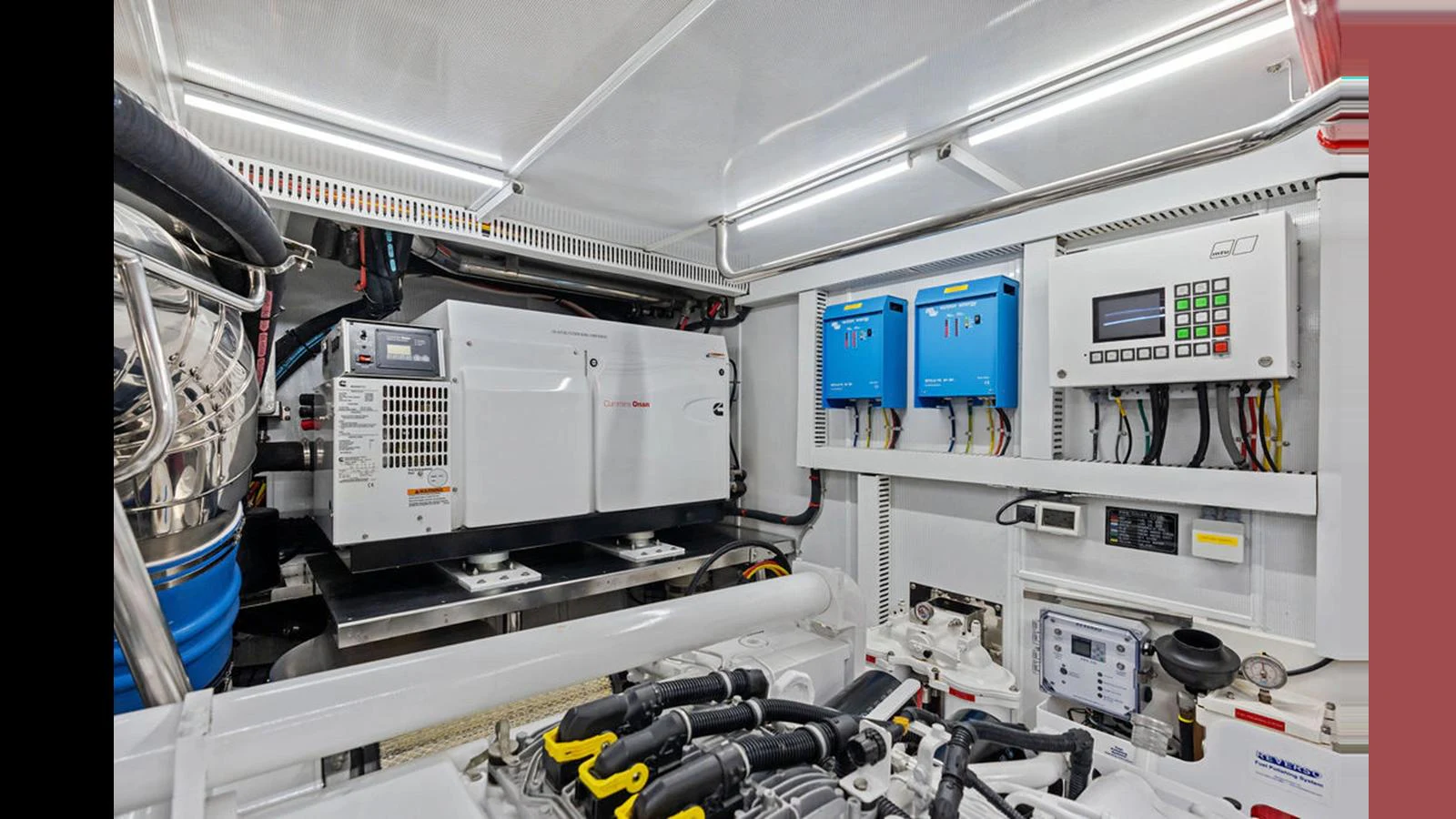 a close-up of a machine aboard MOBILLITY Yacht for Sale