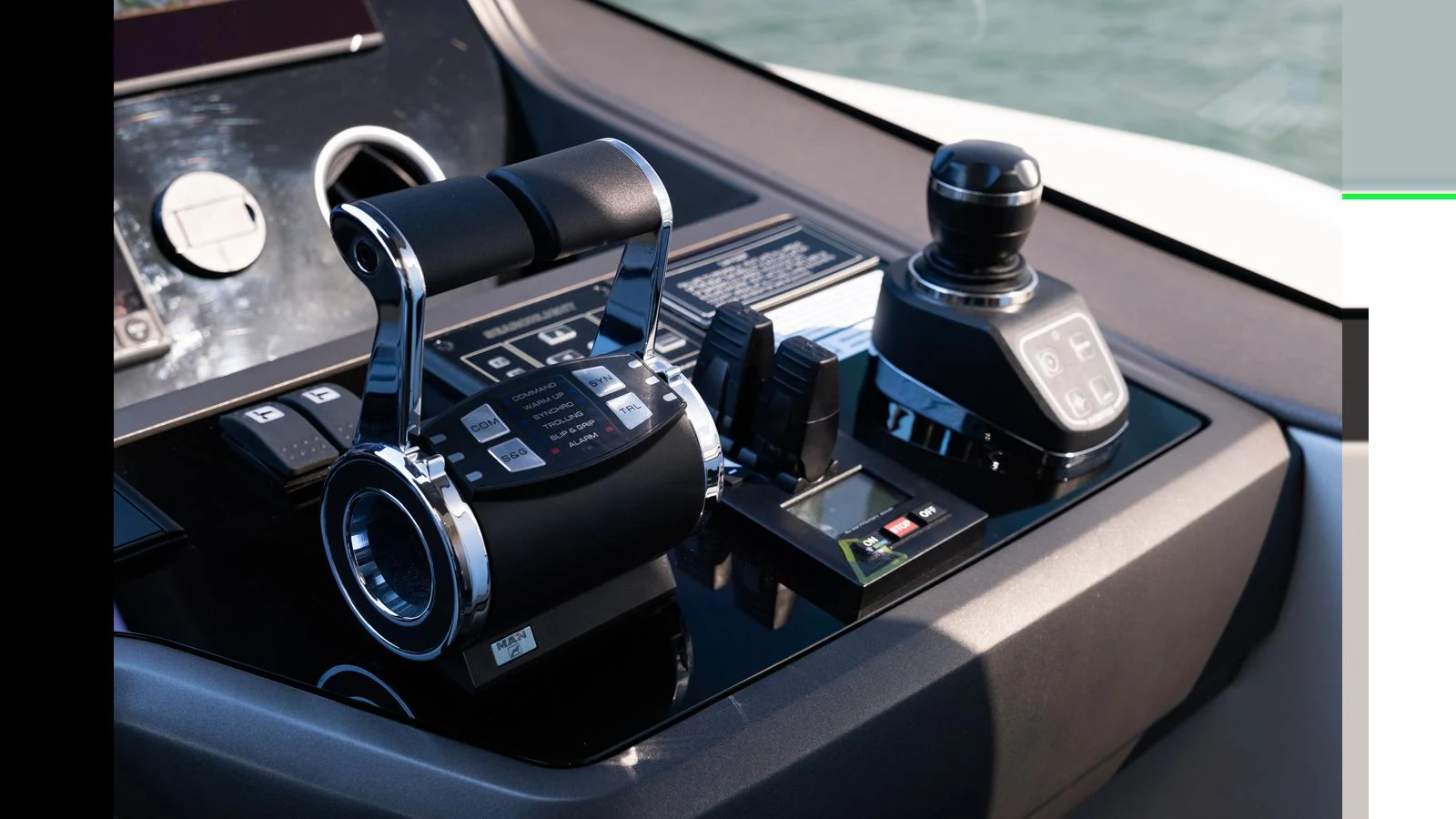 The helm station features advanced controls and instrumentation for precise navigation. aboard ONLY 1100 HRS! Yacht for Sale