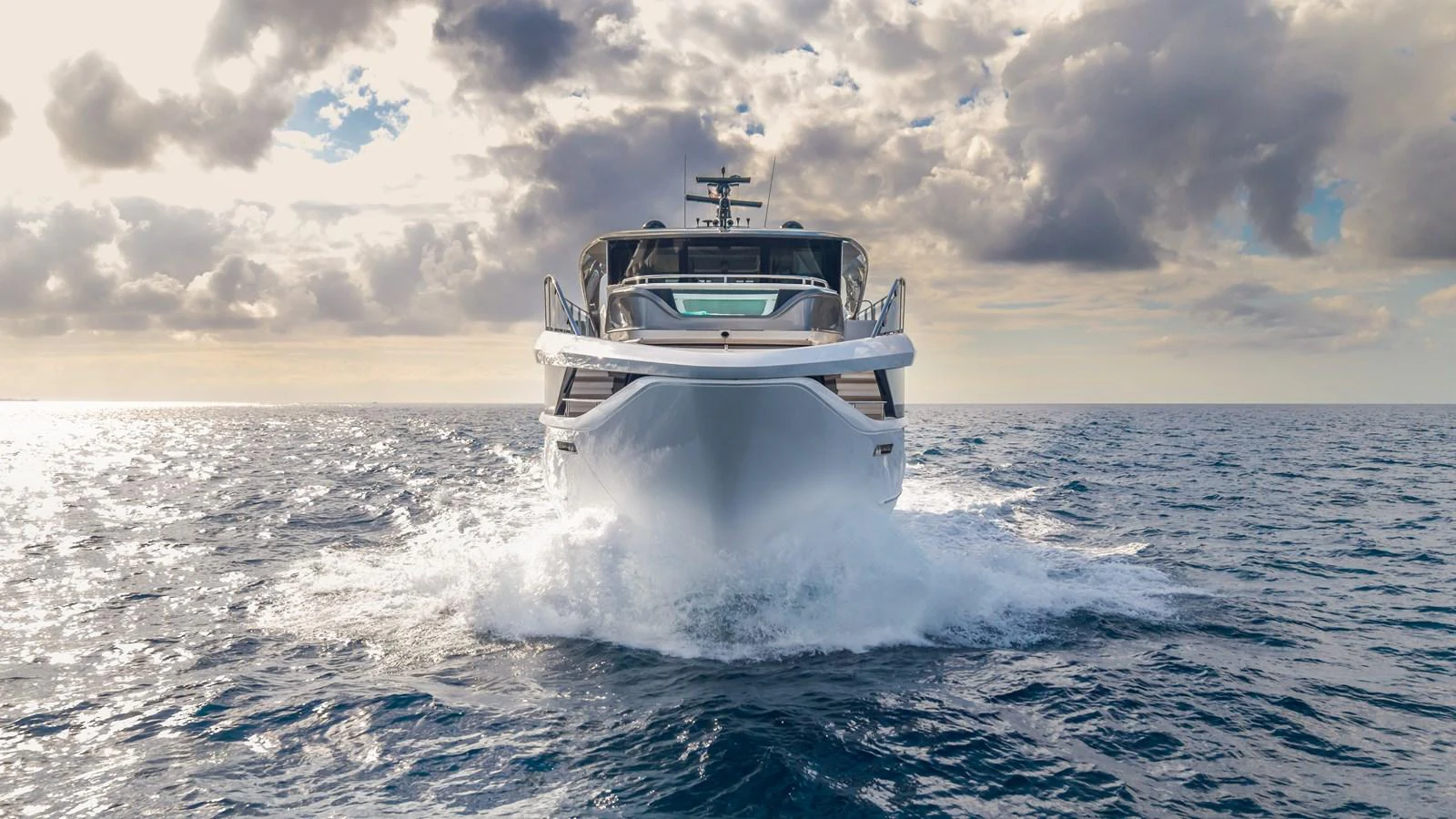 a boat on the water aboard GEMINI Yacht for Sale