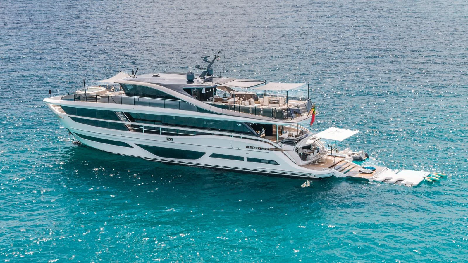 a boat on the water aboard GEMINI Yacht for Sale