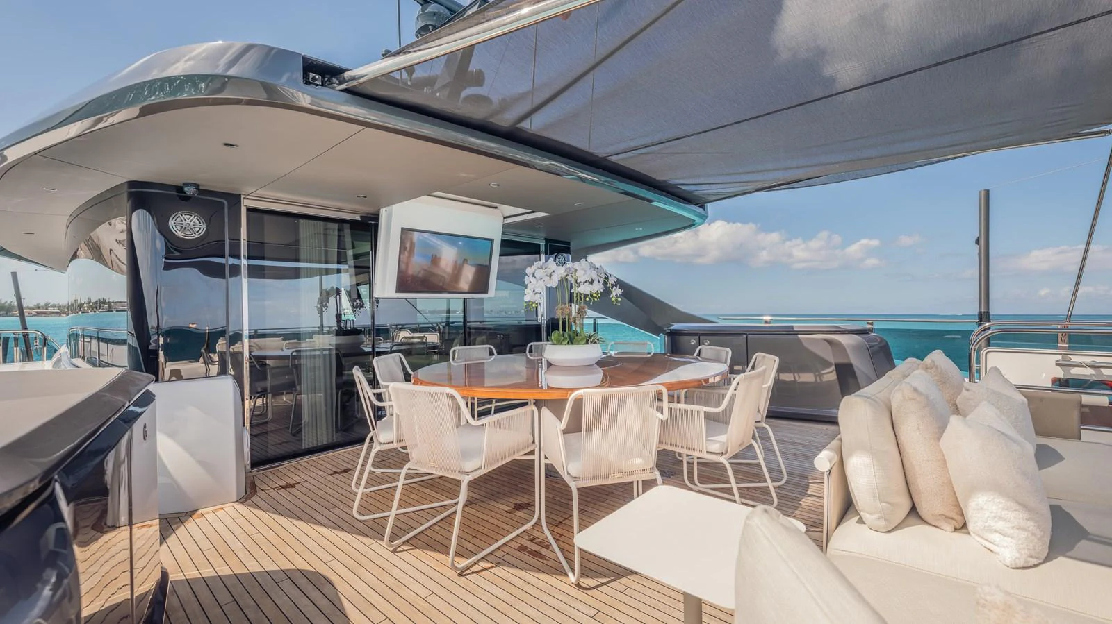 a boat on the water aboard GEMINI Yacht for Sale