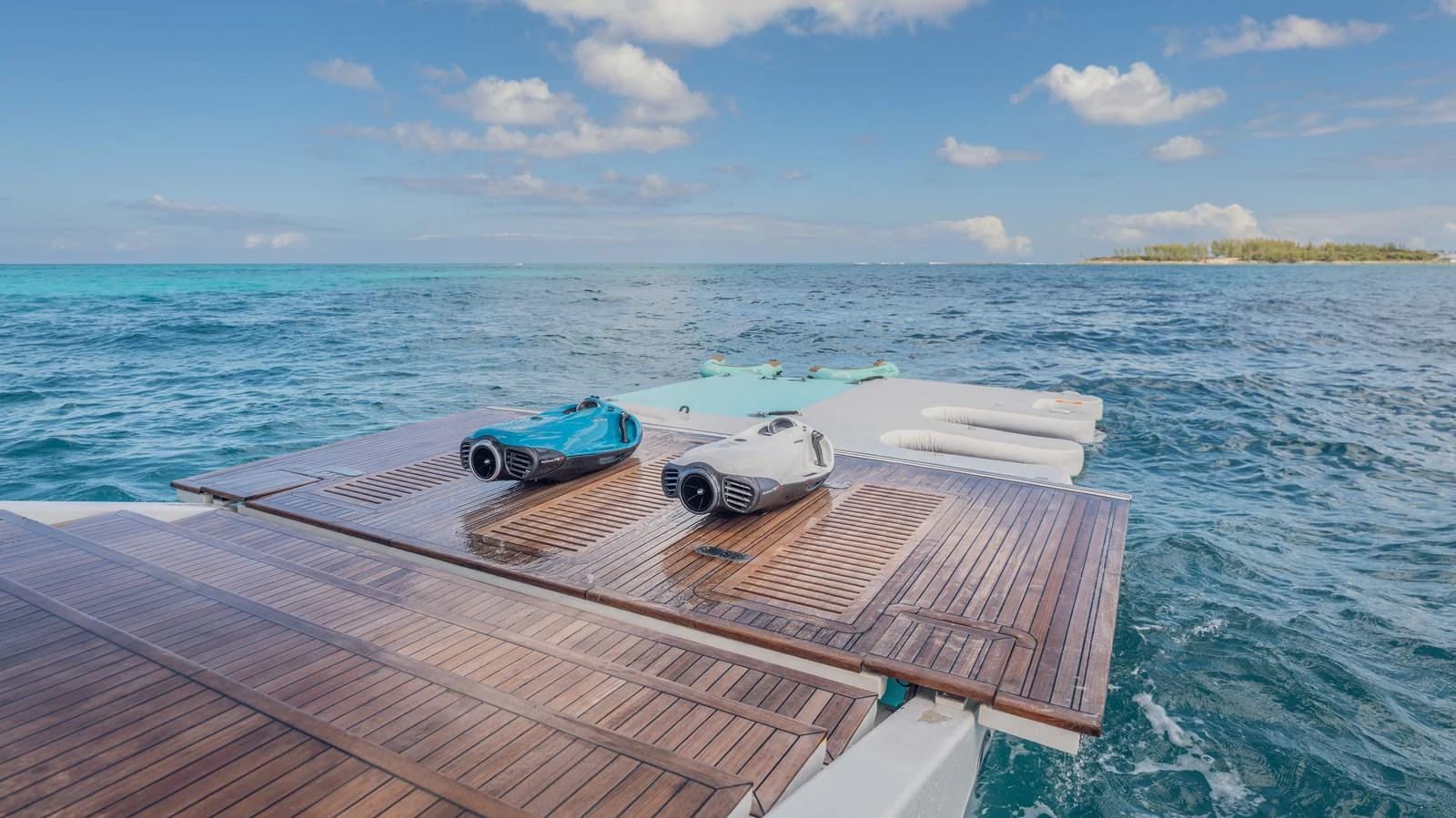 a boat on the water aboard GEMINI Yacht for Sale