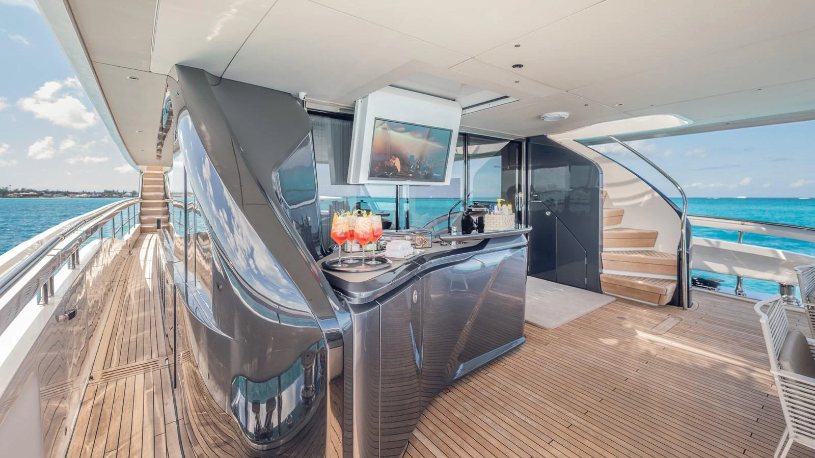a boat on the water aboard GEMINI Yacht for Sale