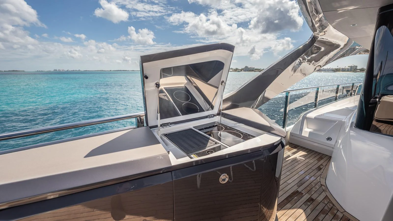 a boat on the water aboard GEMINI Yacht for Sale