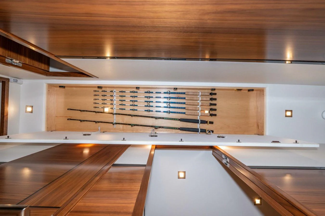 a large room with a large window aboard ZATARA Yacht for Sale