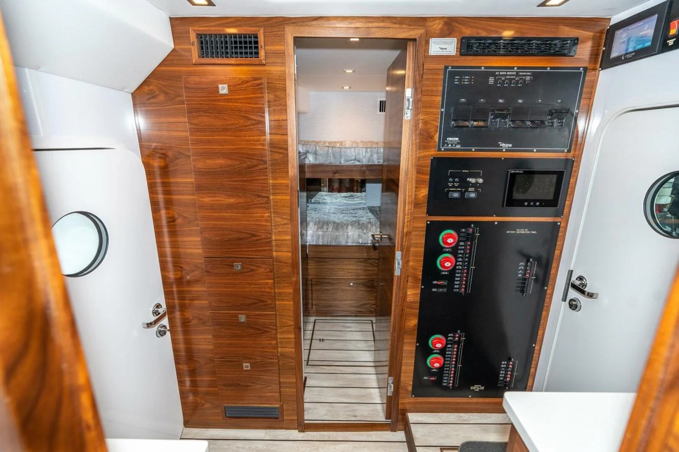 a room with a large closet aboard ZATARA Yacht for Sale