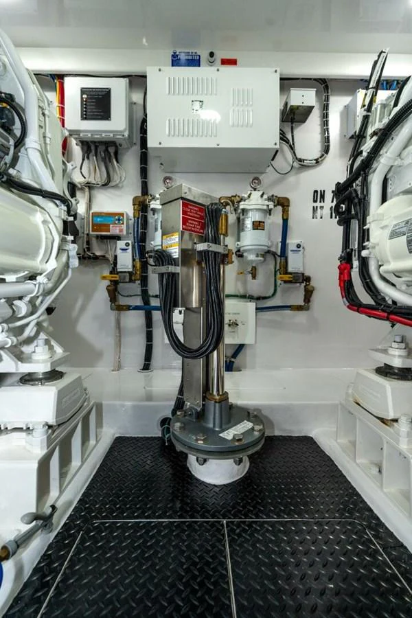 a machine in a room aboard ZATARA Yacht for Sale