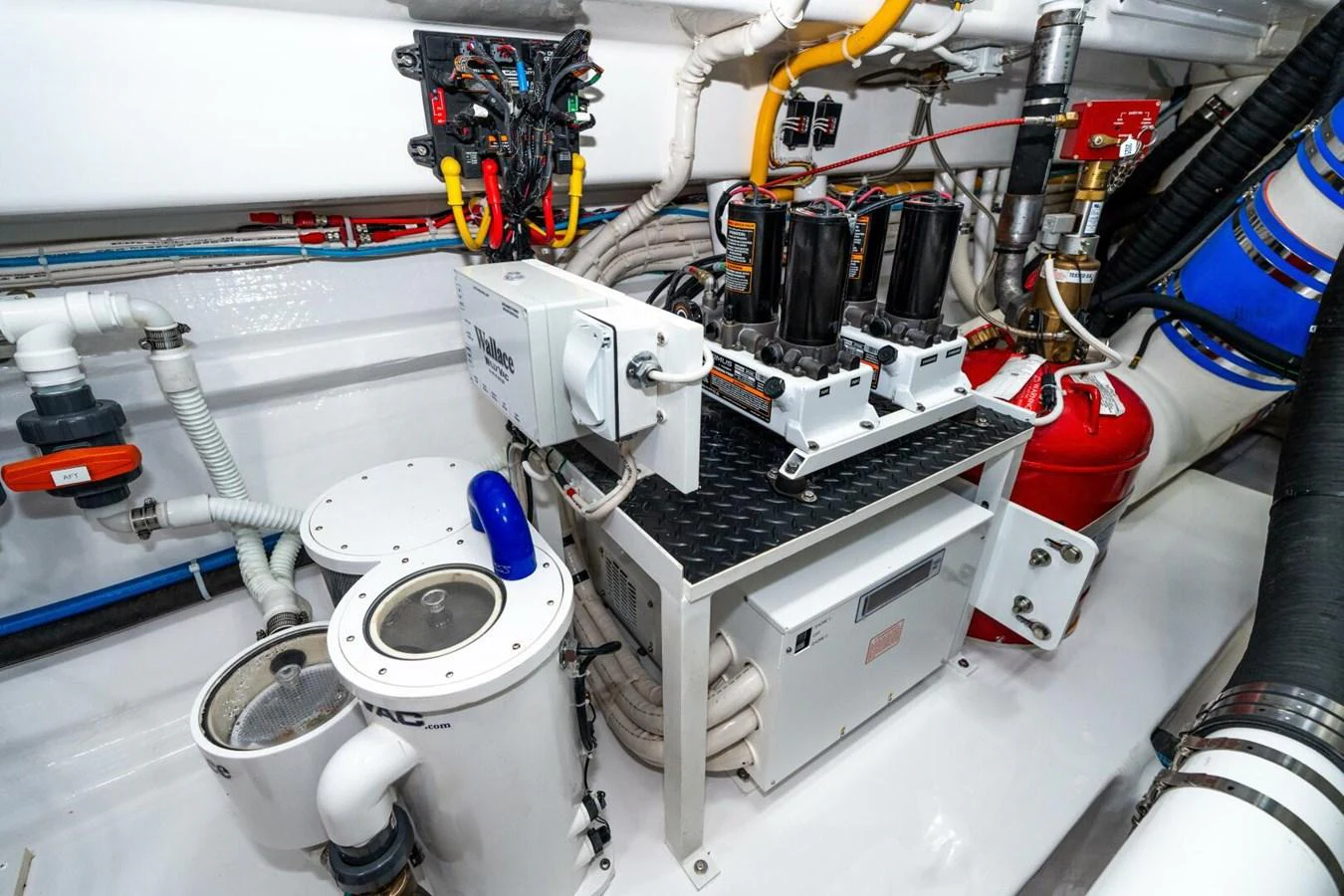 a machine with wires and tubes aboard ZATARA Yacht for Sale