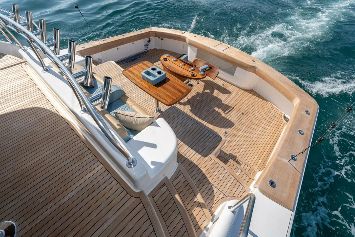 a wooden boat on the water aboard ZATARA Yacht for Sale