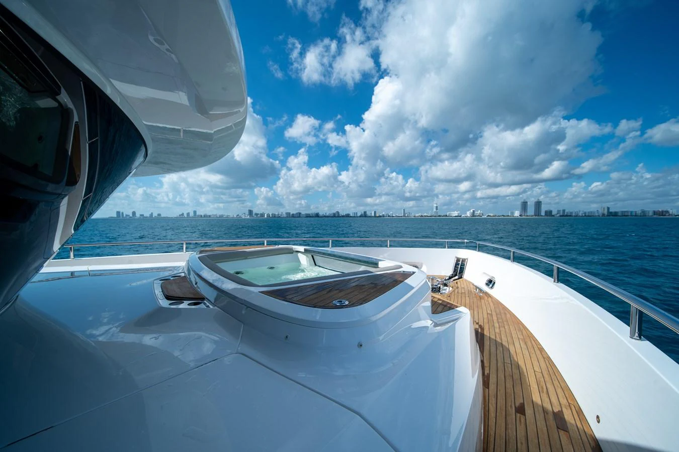 a boat on a deck aboard MARAVI Yacht for Sale