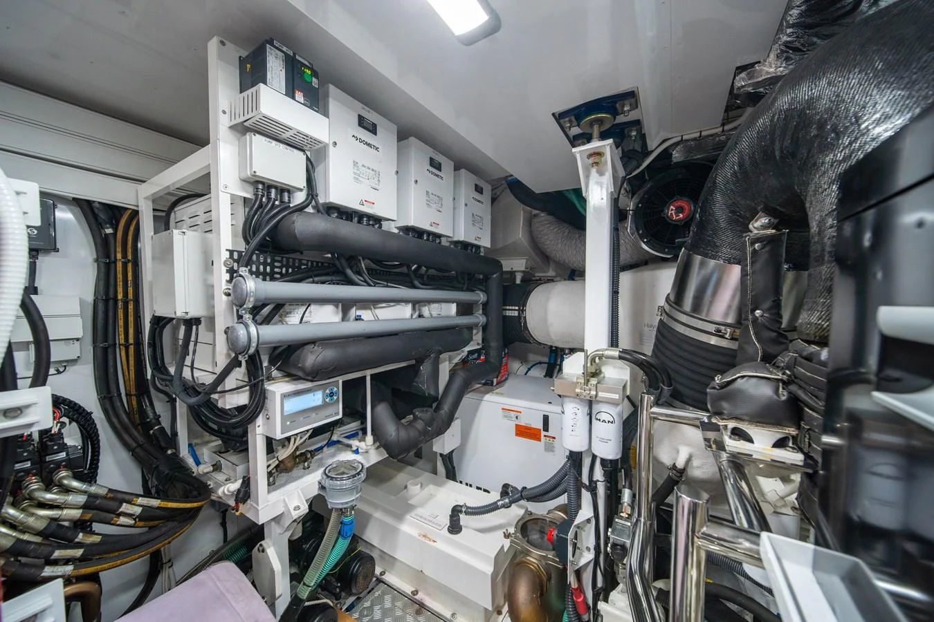 a machine with wires aboard MARAVI Yacht for Sale