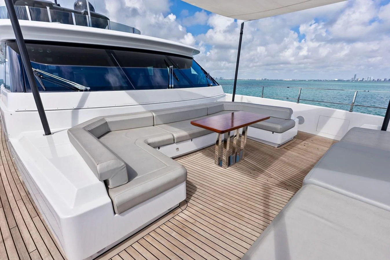 a boat on a deck aboard LUMPASAURUS Yacht for Sale