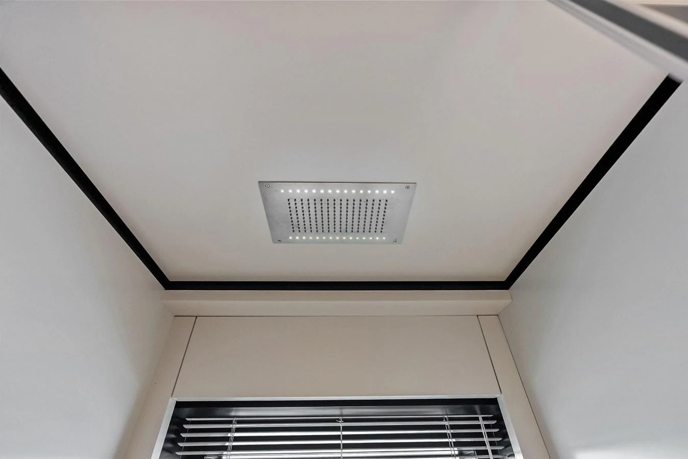 a ceiling with a vent aboard LUMPASAURUS Yacht for Sale